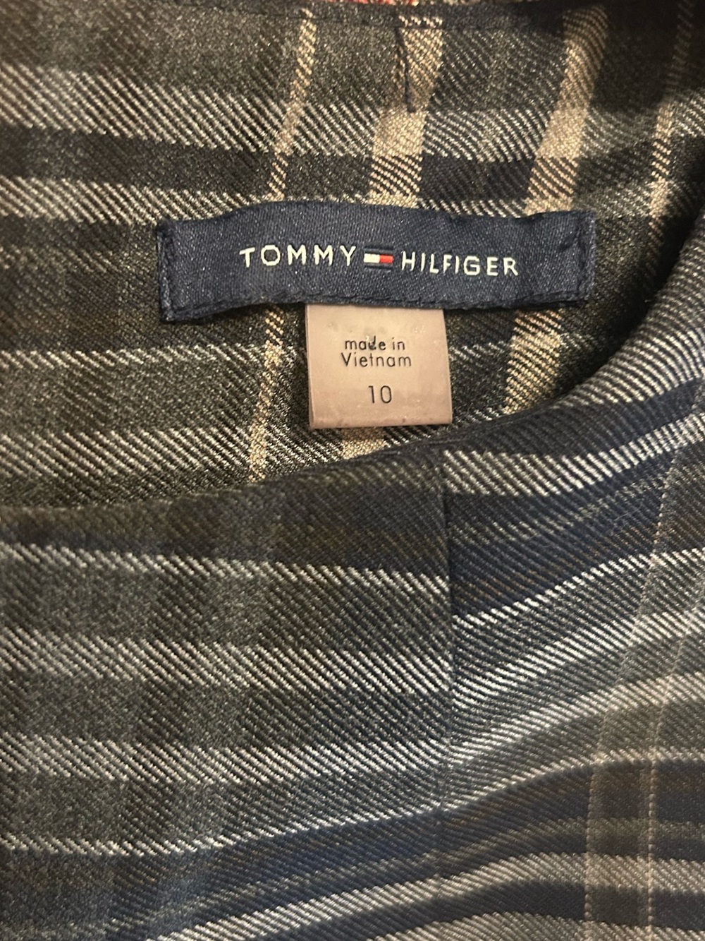Tommy Hilfiger Plaid Sheath Dress Size 10 | Sleeveless Career Office Chic - Picture 6 of 6